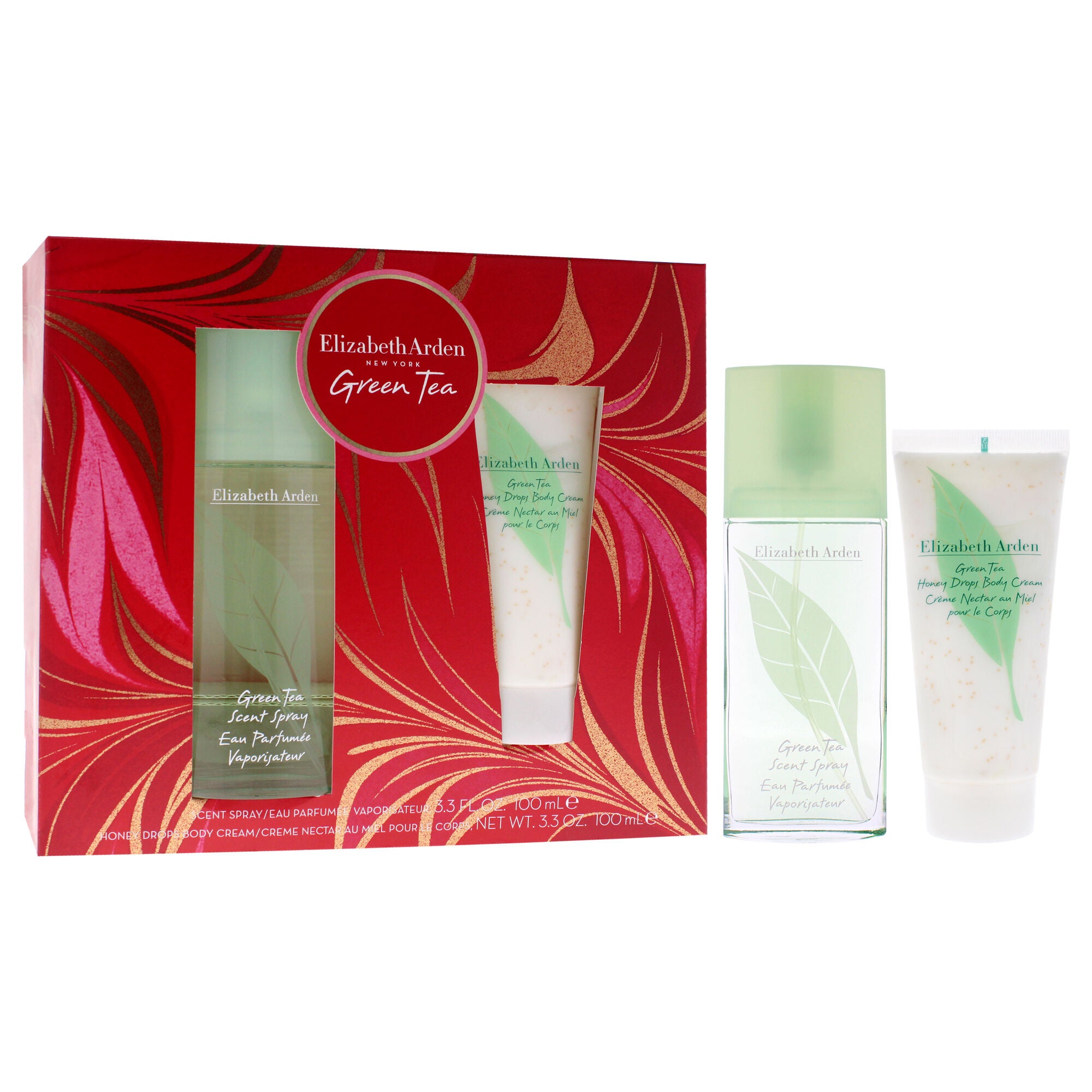 Green Tea by Elizabeth Arden for Women - 2 Pc Gift Set 3.3oz Scent Spray, 3.3oz Body Cream, See Description, alternate image number 1
