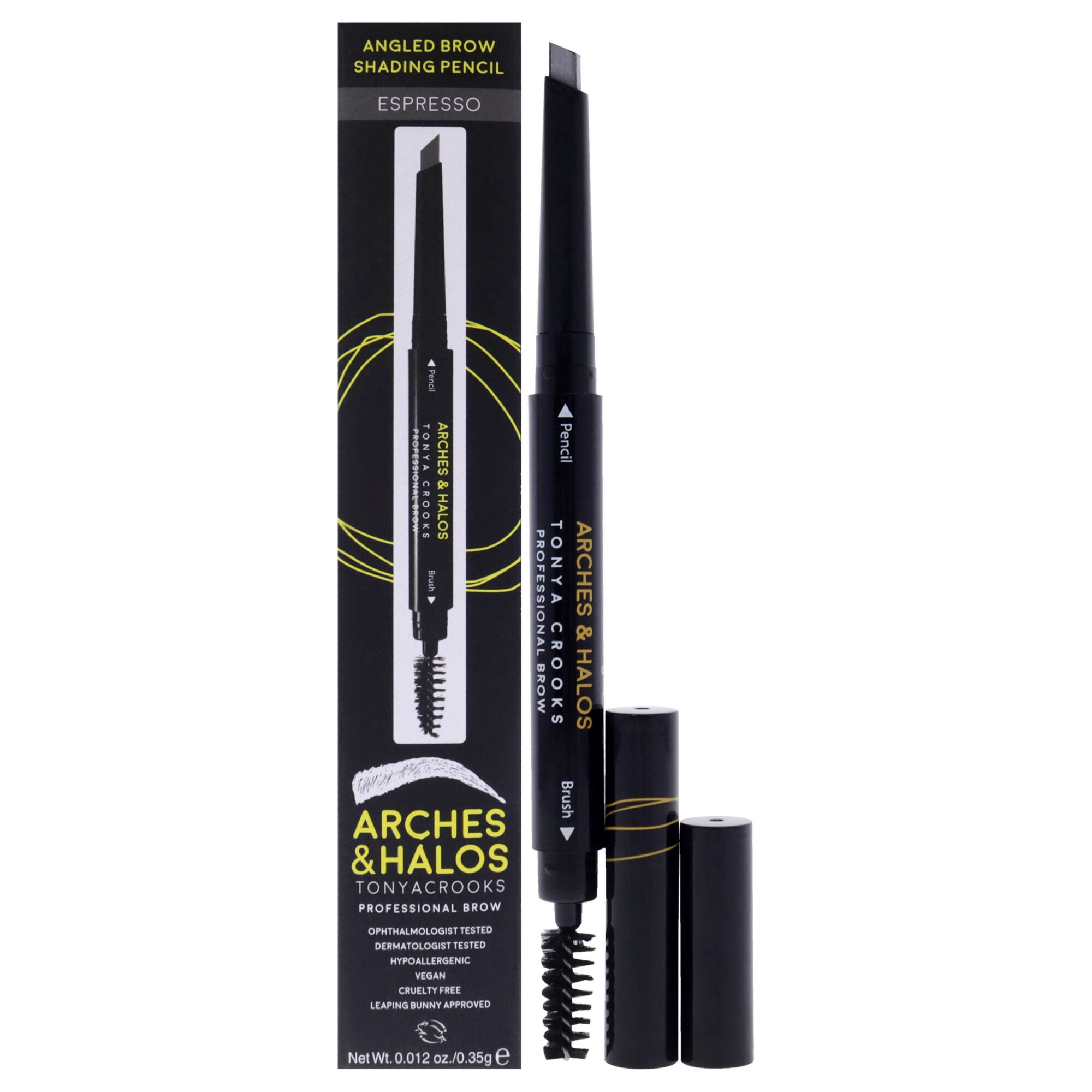 Angled Brow Shading Pencil - Espresso by Arches and Halos for Women - 0.012 oz Eyebrow Pencil, See Description, hi-res image number 0