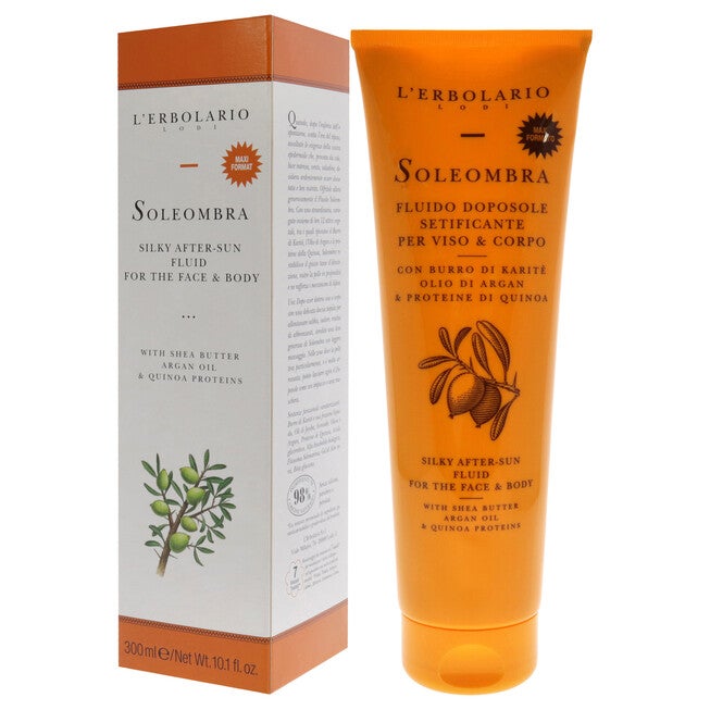 Soleombra Silky After-Sum Fluid by LErbolario for Unisex - 10.1 oz Sunscreen, , alternate image number null