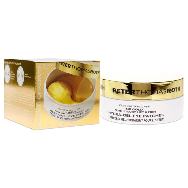 24K Gold Pure Luxury Lift and Firm Hydra-Gel Eye Patches by Peter Thomas Roth for Women - 60 Pc Patches, , alternate image number null