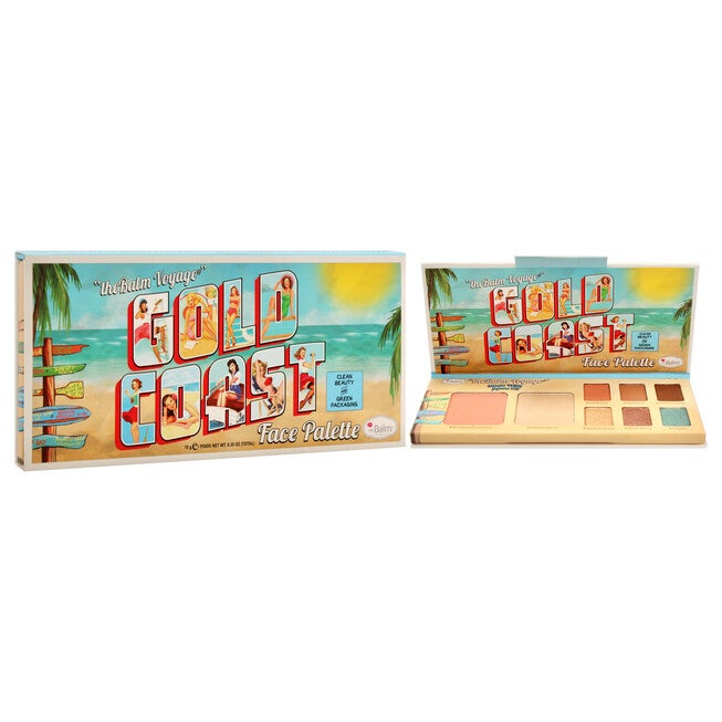 Voyage Gold Coast Face Palette by the Balm for Women - 0.35 oz Makeup, NA, alternate image number null