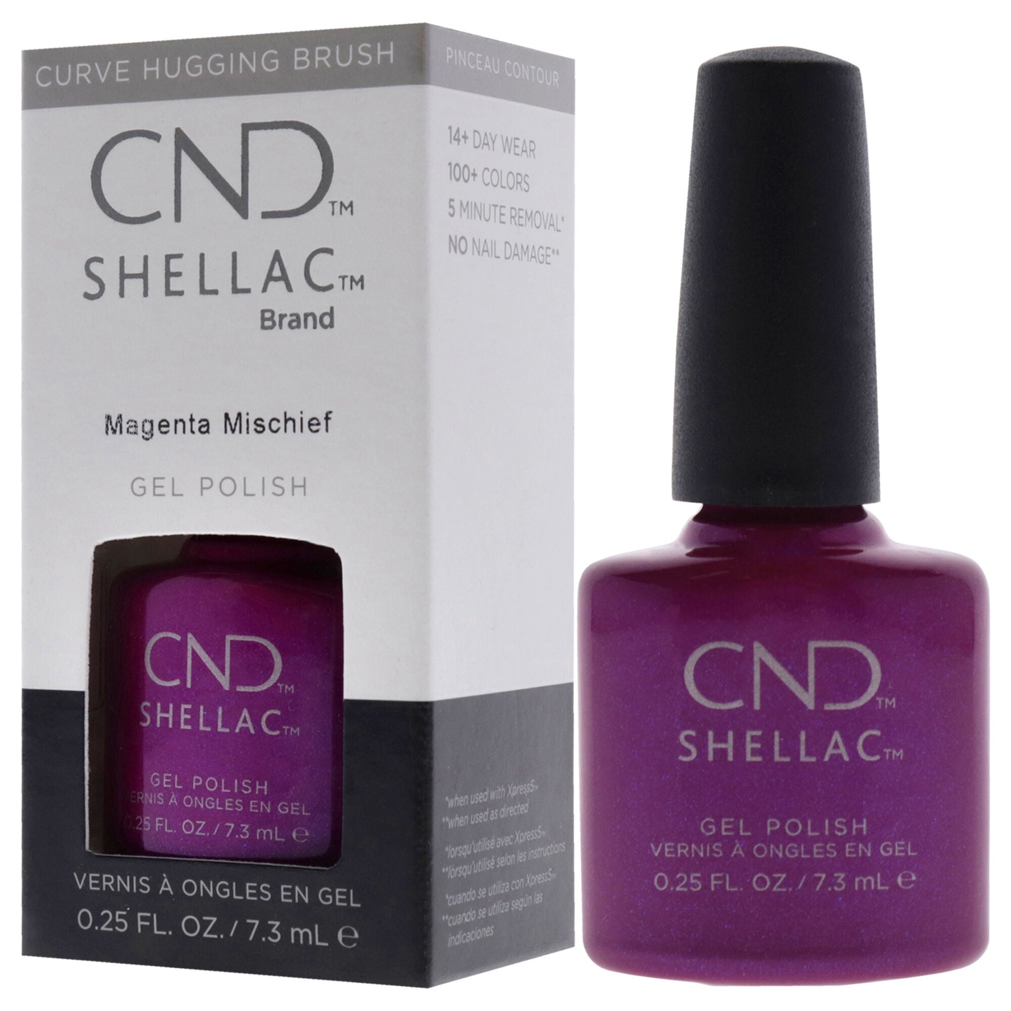 Shellac Nail Color - Magenta Mischief by CND for Women - 0.25 oz Nail Polish, See Description, alternate image number 3