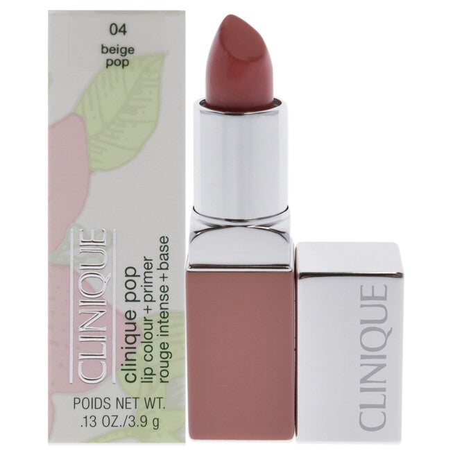 Clinique Pop Lip Colour Plus Primer - 04 Beige Pop by Clinique for Women - 0.13 oz Lipstick, NA, hi-res image number null