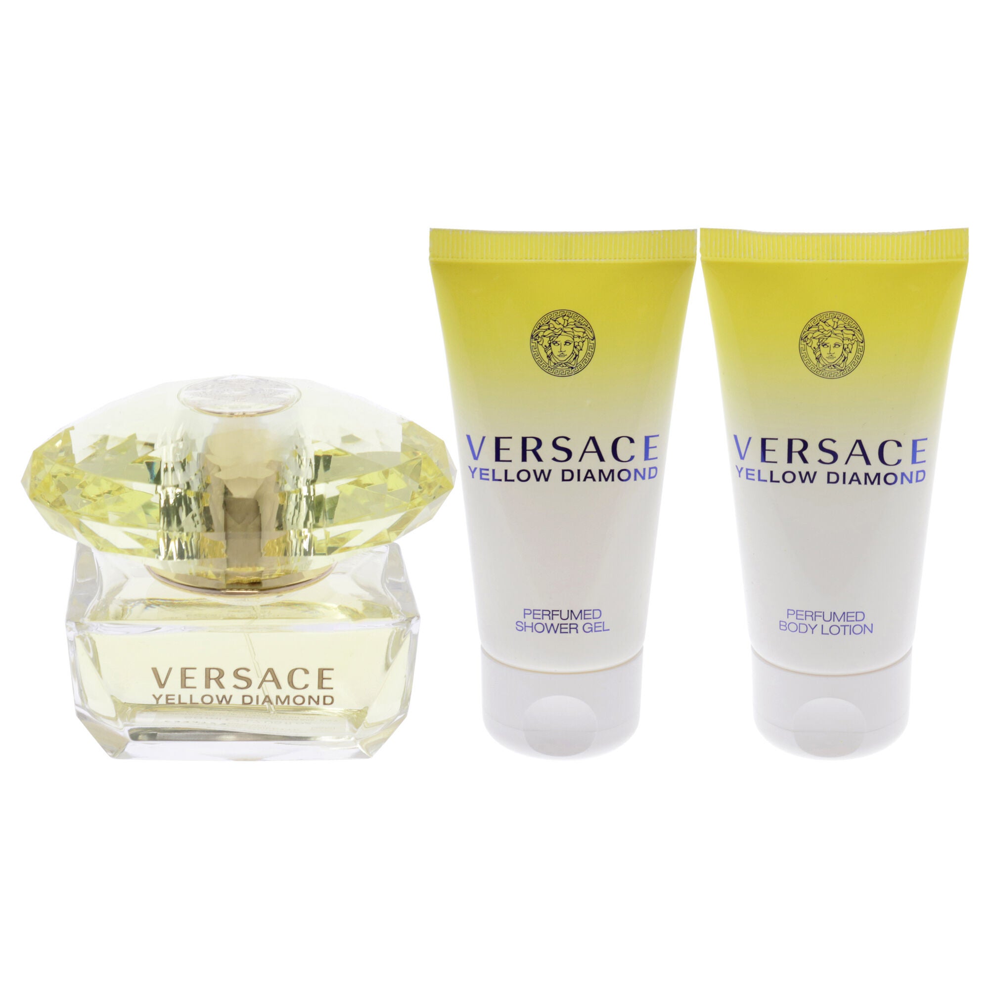Versace Yellow Diamond by Versace for Women - 3 Pc Gift Set 1.7oz EDT Spray, 1.7oz Perfumed Shower Gel, 1.7oz Perfumed Body Lotion, See Description, alternate image number 4