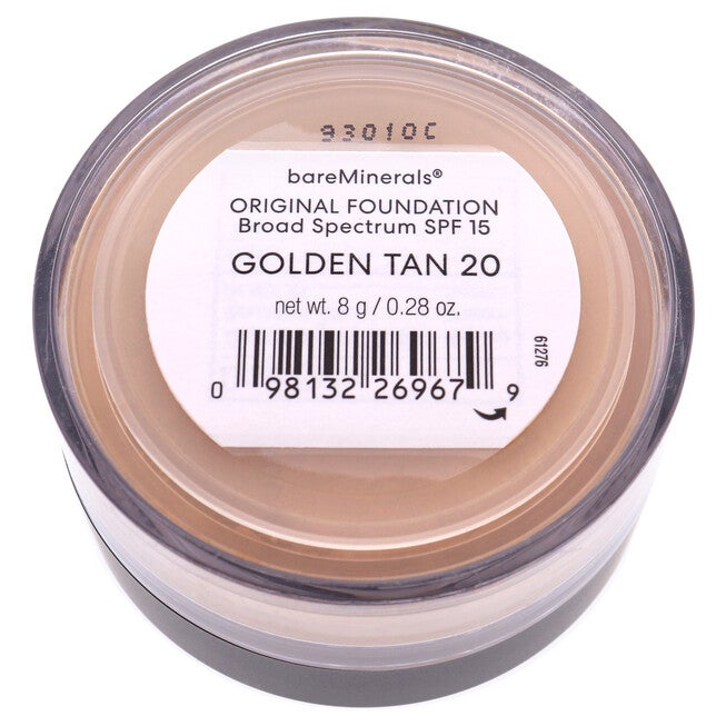 Original Foundation SPF 15 - 20 Golden Tan by bareMinerals for Women - 0.28 oz Foundation, , alternate image number null