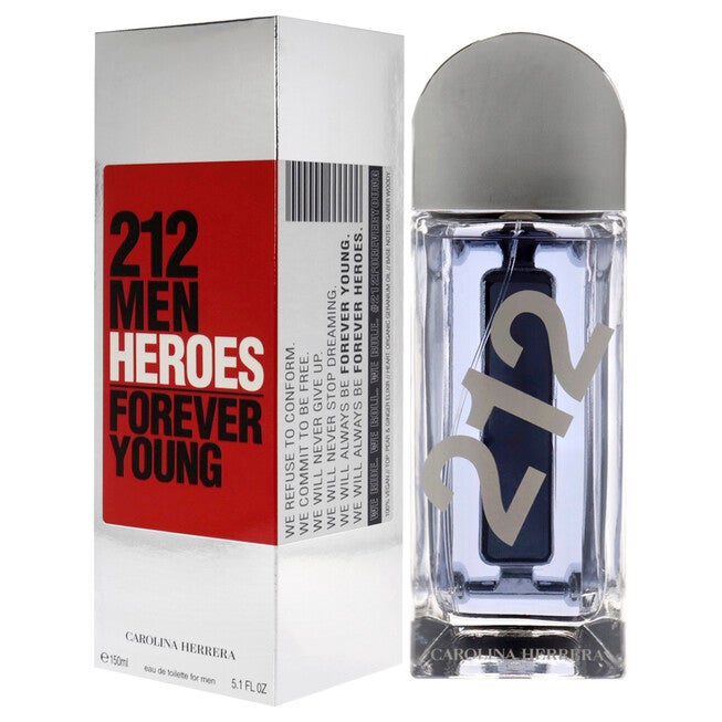 212 Men Heroes Forever Young by Carolina Herrera for Men - 5.1 oz EDT Spray, NA, alternate image number null