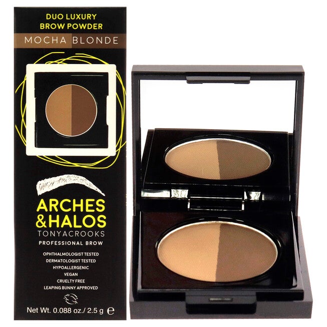 Duo Luxury Brow Powder - Mocha Blonde by Arches and Halos for Women - 0.088 oz Eyebrow, NA, hi-res image number null