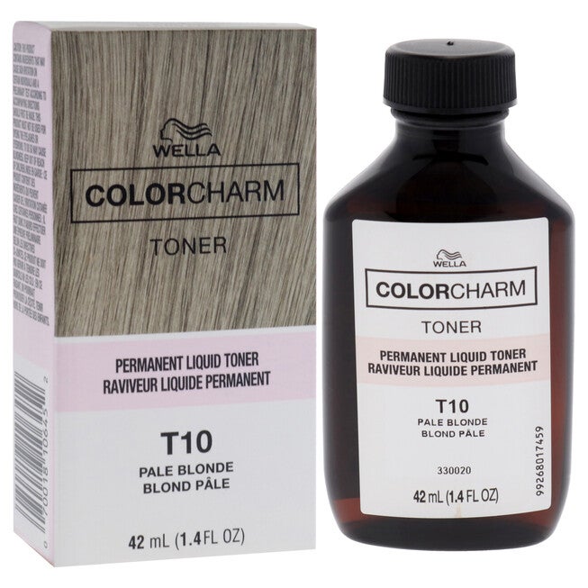 Color Charm Permanent Toner - T10 Pale Blonde by Wella for Unisex - 1.4 oz Toner, NA, alternate image number null