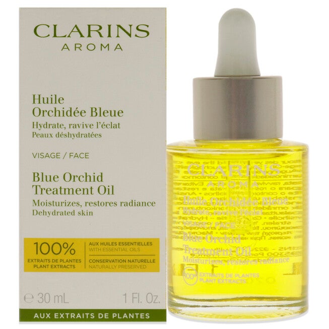 Blue Orchid Face Treatment Oil - Dehydrated Skin by Clarins for Unisex - 1 oz Treatment, NA, hi-res image number null
