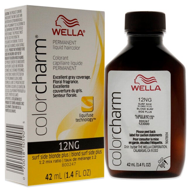 Color Charm Permanent Liquid Haircolor - 12NG Surf Side Blonde Plus by Wella for Unisex - 1.4 oz Hair Color, See Description, alternate image number 1