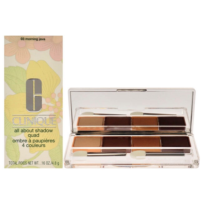 All About Shadow Quad - 03 Morning Java by Clinique for Women - 0.16 oz Eye Shadow, NA, hi-res image number null