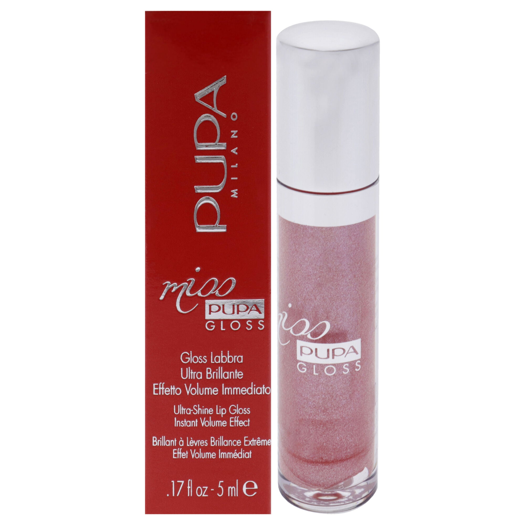 Miss Pupa Gloss Ultra-Shine Lip Gloss - 301 Sweet Candy by Pupa Milano for Women - 0.17 oz Lip Gloss, See Description, hi-res image number 0