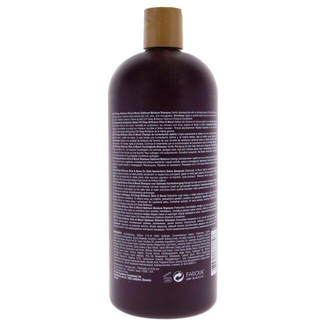 Deep Brilliance Optimum Moisture Shampoo by CHI for Unisex - 32 oz Shampoo, , alternate image number null