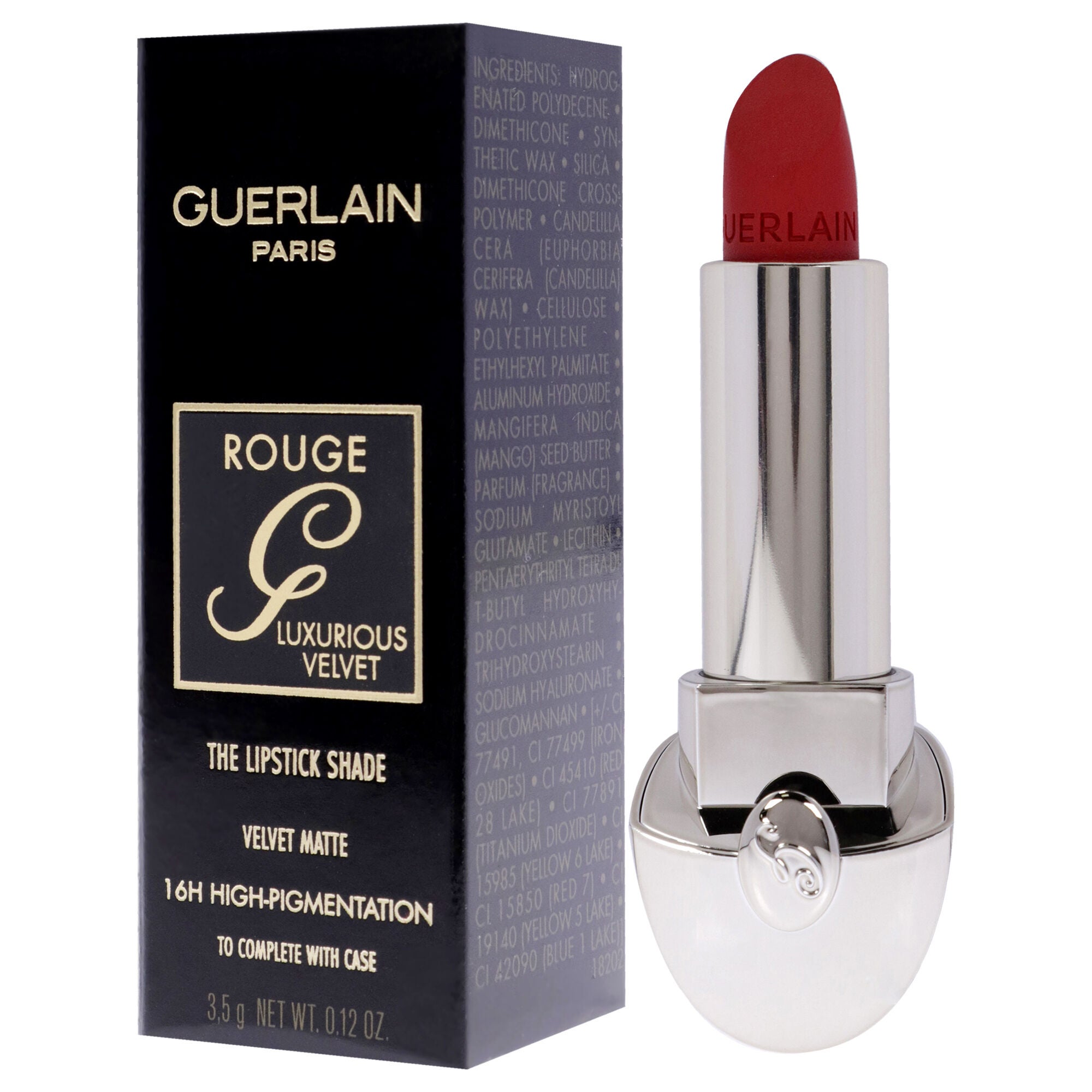 Rouge G Luxurious Velvet Matte Lipstick - N880 Ruby Red by Guerlain for Women - 0.12 oz Lipstick, See Description, alternate image number 3