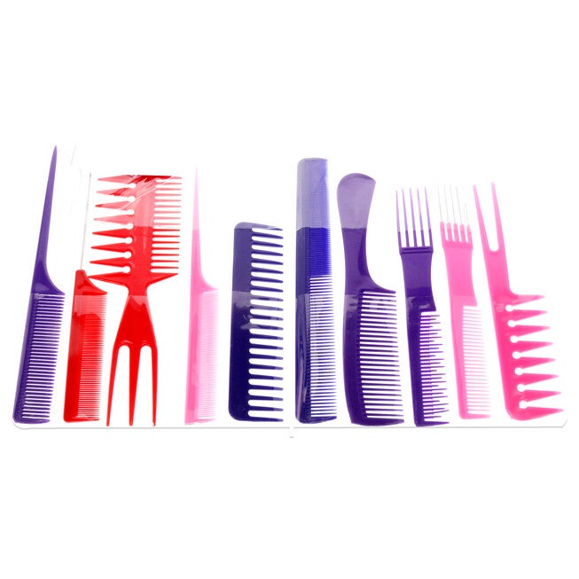 Assorted Comb in Roll-Up Set by Aristocrat for Unisex - 10 Pc Comb, NA, alternate image number null