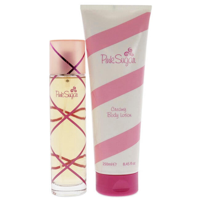 Pink Sugar by Aquolina for Women - 2 Pc Gift Set 3.4 oz EDT Spray, 8.45 oz Creamy Body Lotion, NA, alternate image number null