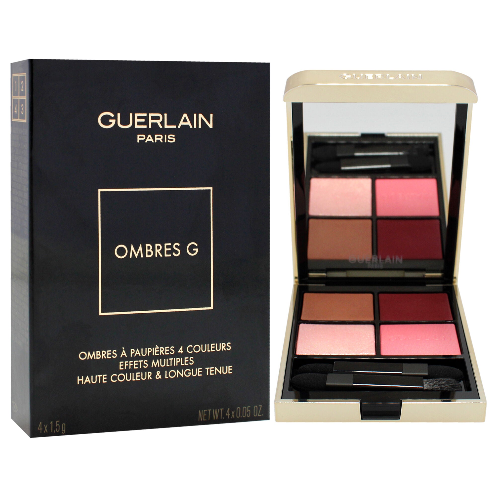 Ombres G Eyeshadow Quad - 530 Majestic Rose by Guerlain for Women - 0.20 oz Eye Shadow, Multi, alternate image number 1