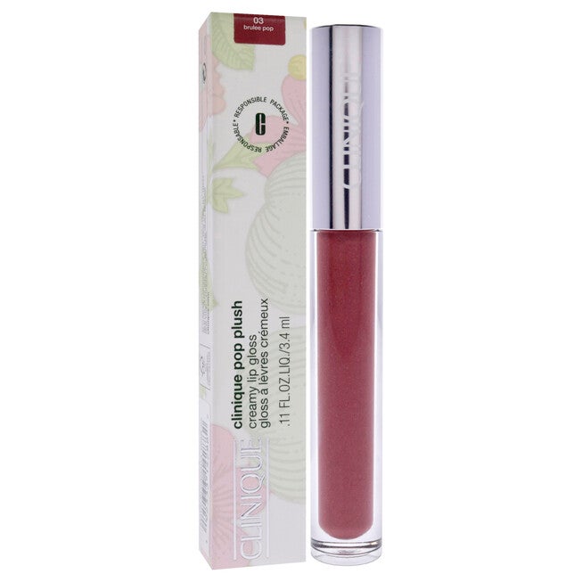 Pop Plush Creamy Lip Gloss - 03 Brulee Pop by Clinique for Women - 0.11 oz Lip Gloss, See Description, alternate image number 2