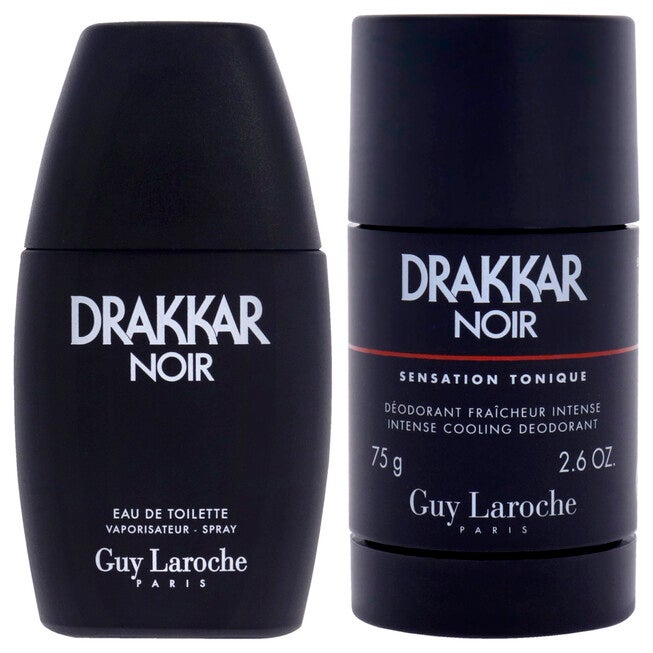 Drakkar Noir by Guy Laroche for Men - 2 Pc Gift Set 1oz EDT Spray, 2.6oz Deodorant Stick, NA, alternate image number null
