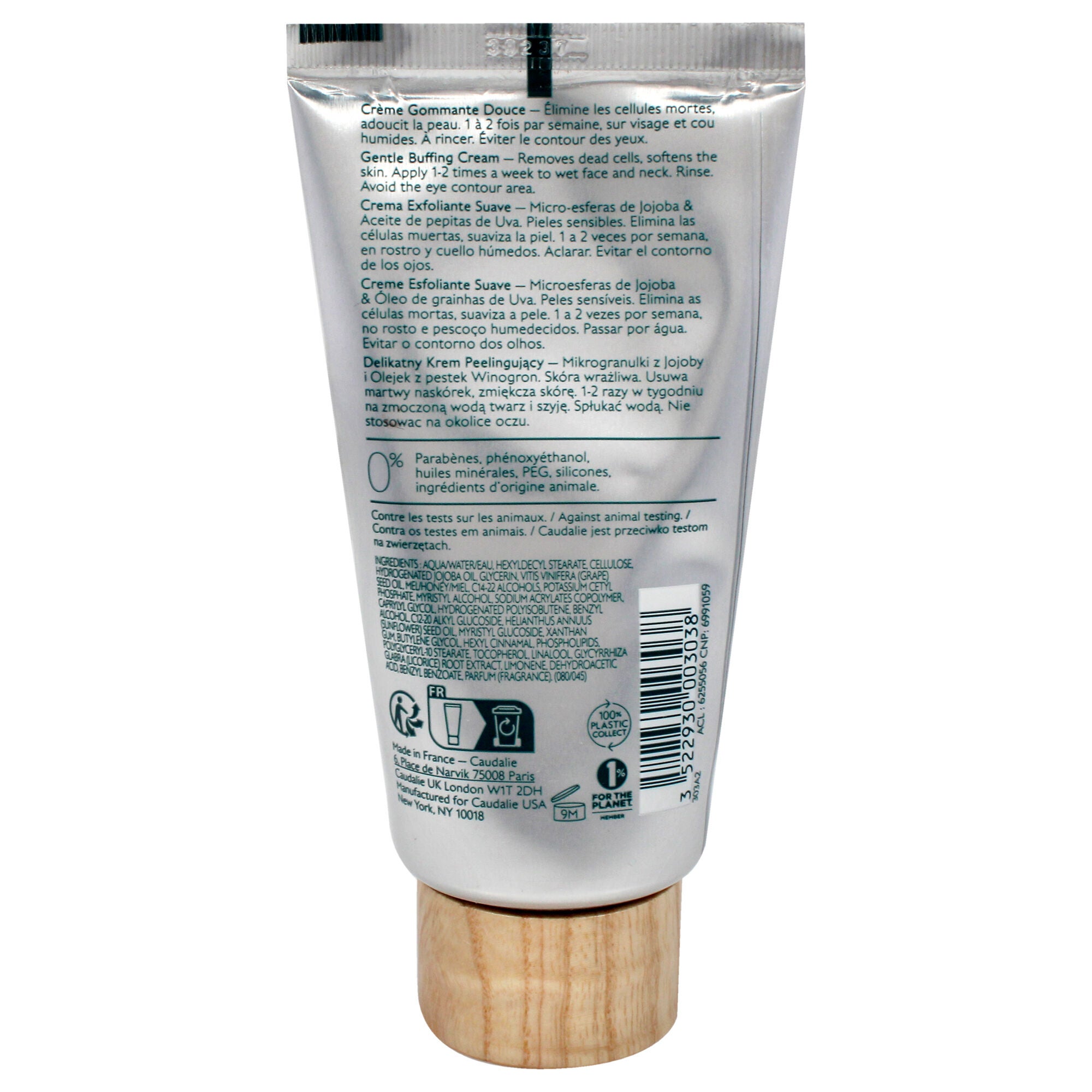 Gentle Buffing Cream by Caudalie for Women - 2.5 oz Cream, , alternate image number 2