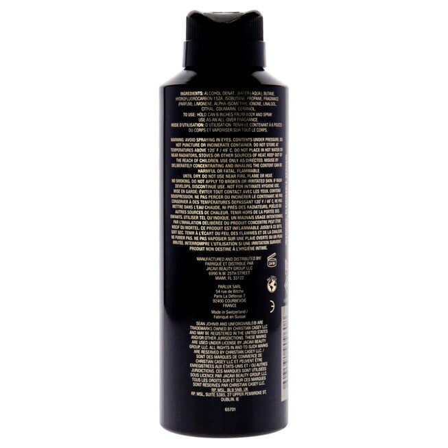 Unforgivable by Sean John for Men - 6 oz Body Spray, , alternate image number null