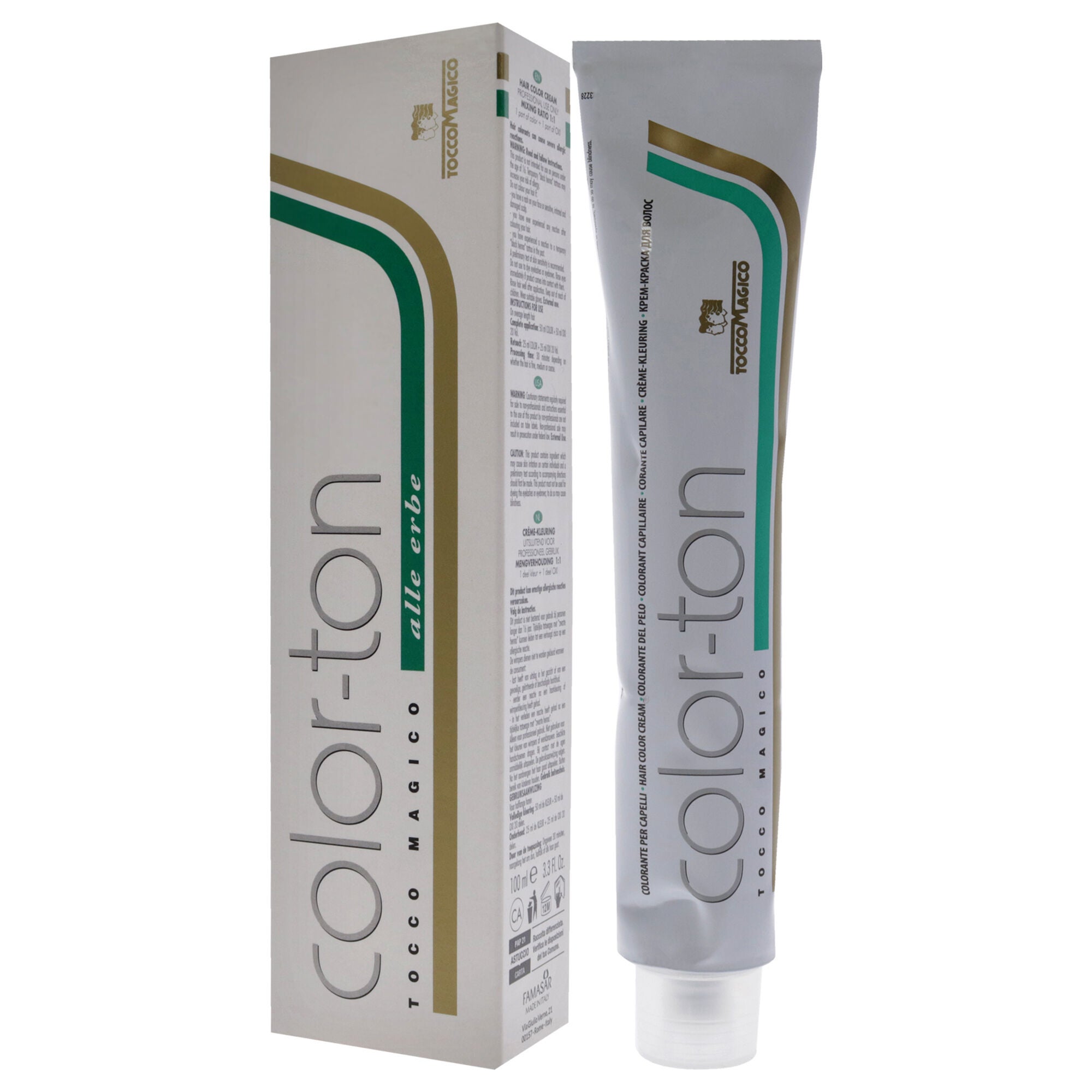 Color-Ton Permanent Hair Color - 4N-4.0 Chesnut by Tocco Magico for Unisex - 3.38 oz Hair Color, , alternate image number 7