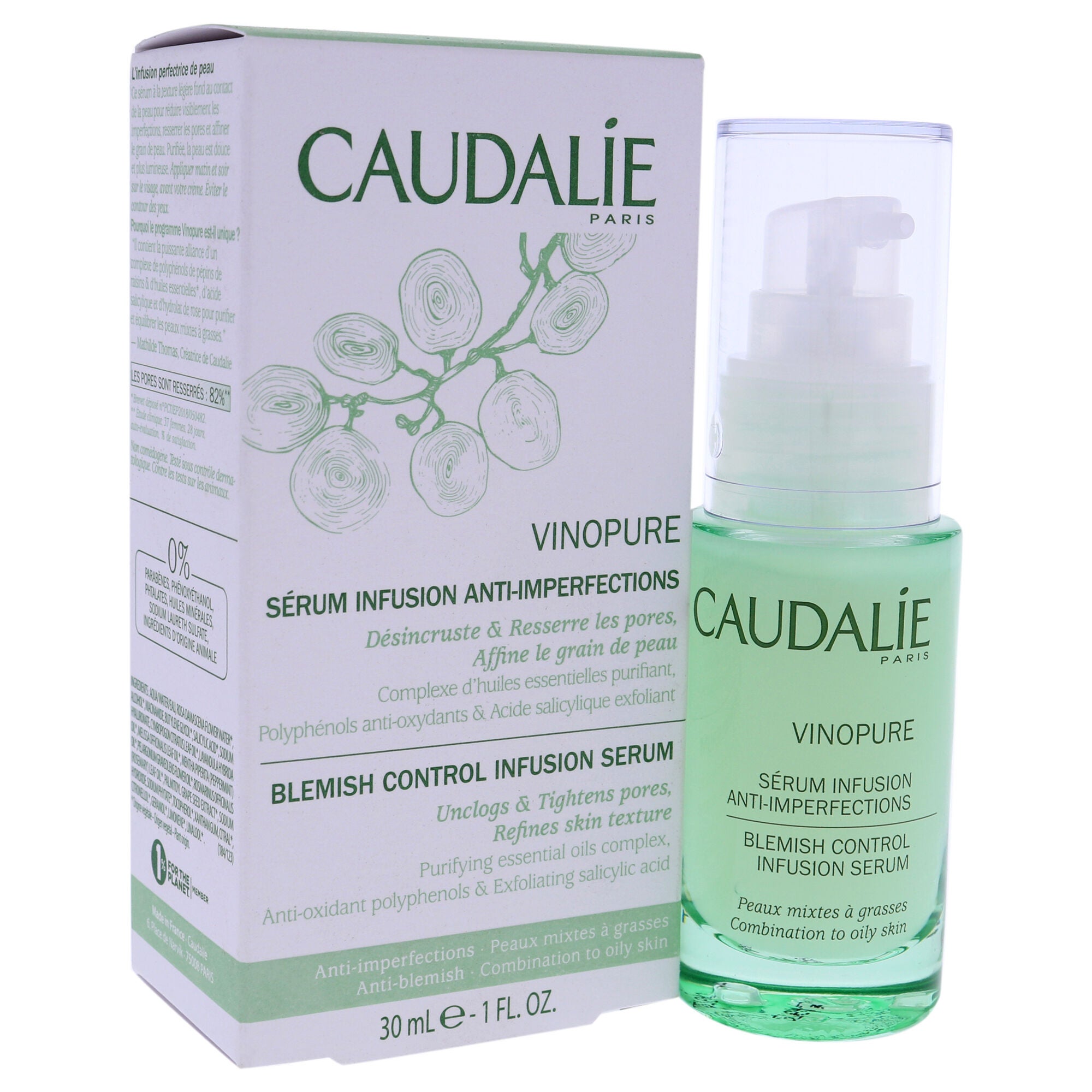 Vinopure Natural Salicylic Acid Pore Minimizing Serum by Caudalie for Unisex - 1 oz Serum, , alternate image number 7