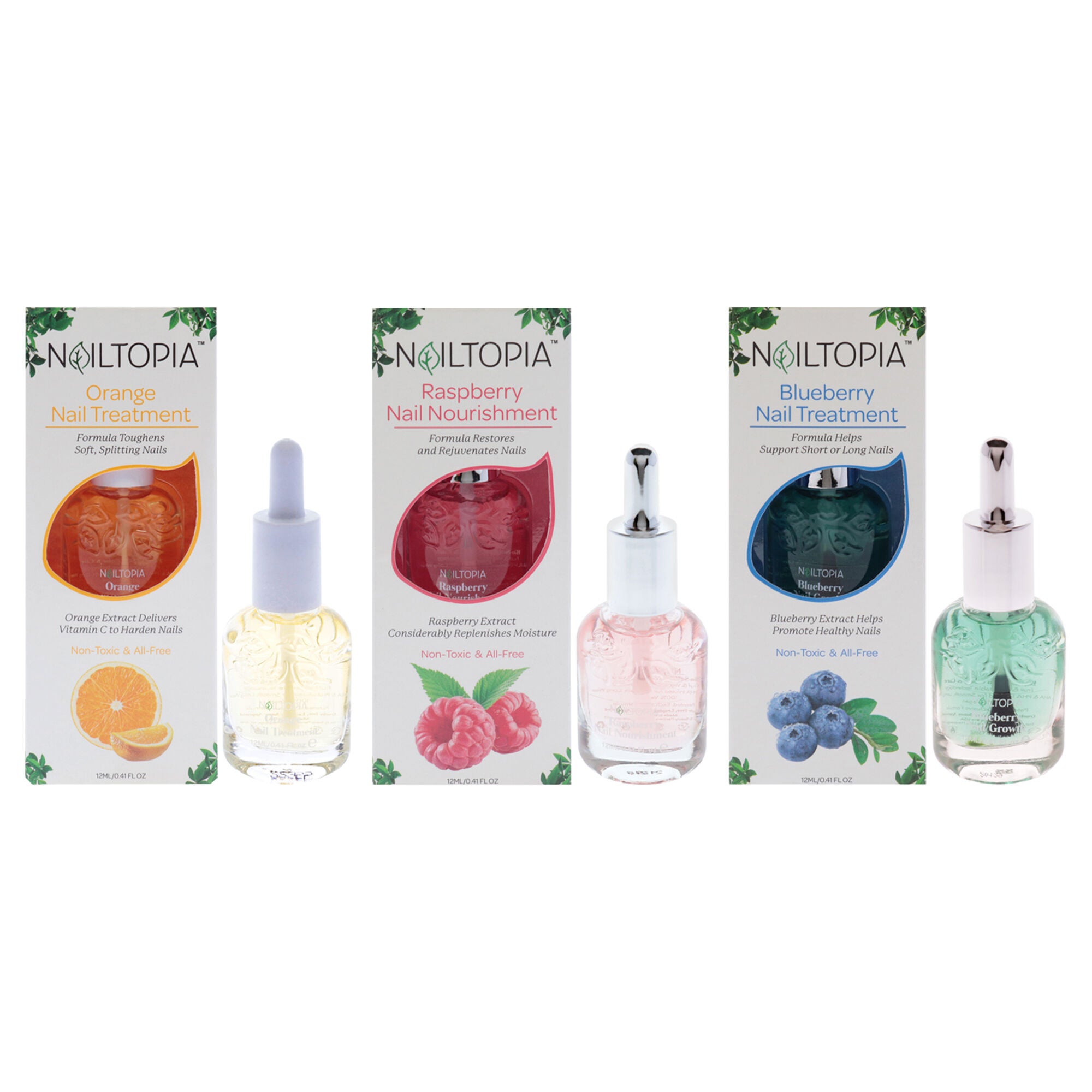 Nail Nourishment and Treatment Kit by Nailtopia for Women - 3 Pc Kit, See Description, hi-res image number 0