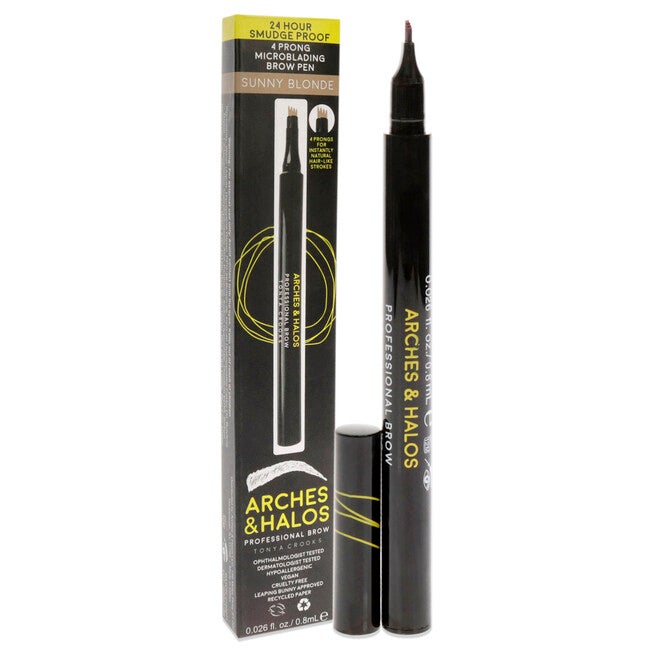 Microblading Brow Shaping Pen - Sunny Blonde by Arches and Halos for Women - 0.026 oz Eyebrow Pen, NA, alternate image number null