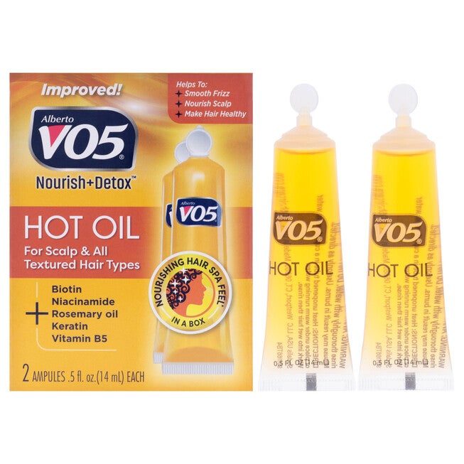 Hot Oil Treatment by Alberto VO5 for Unisex - 2 x 0.5 oz Treatment, See Description, hi-res image number 0