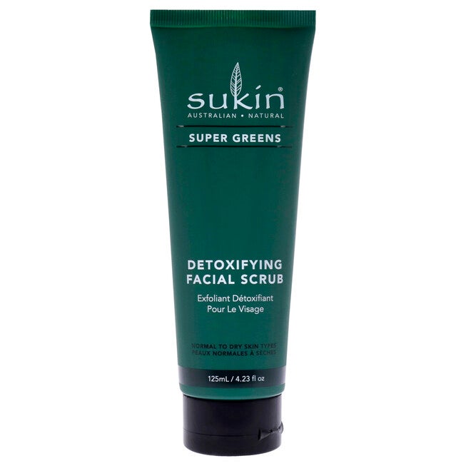 Super Greens Detoxifying Facial Scrub by Sukin for Women - 4.23 oz Scrub, See Description, hi-res image number 0