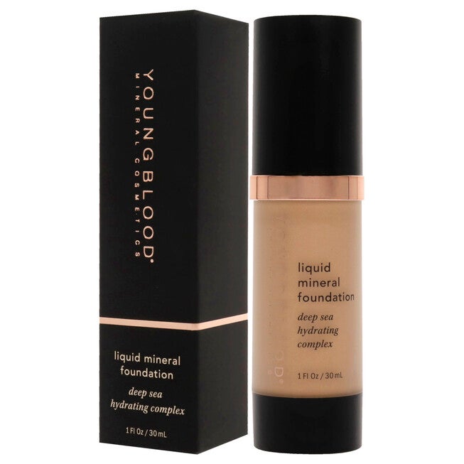 Liquid Mineral Foundation - Sun Kissed by Youngblood for Women - 1 oz Foundation, , alternate image number null