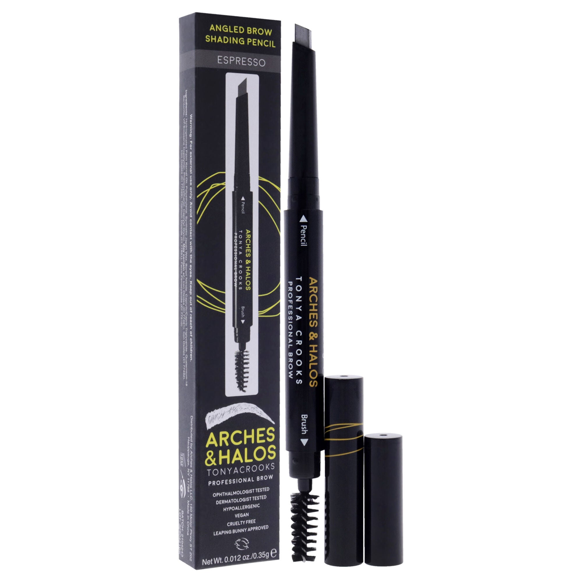 Angled Brow Shading Pencil - Espresso by Arches and Halos for Women - 0.012 oz Eyebrow Pencil, See Description, alternate image number 2