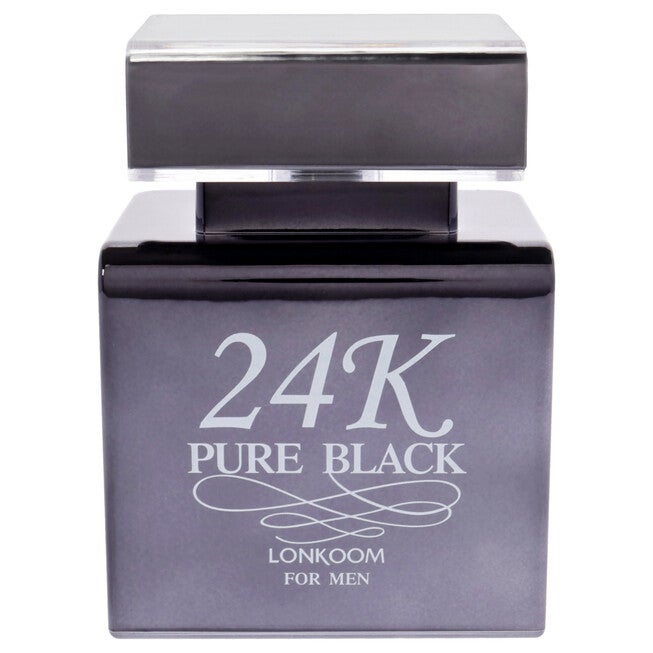 24K Pure Black by Lonkoom for Men - 3.4 oz EDT Spray, See Description, alternate image number 4