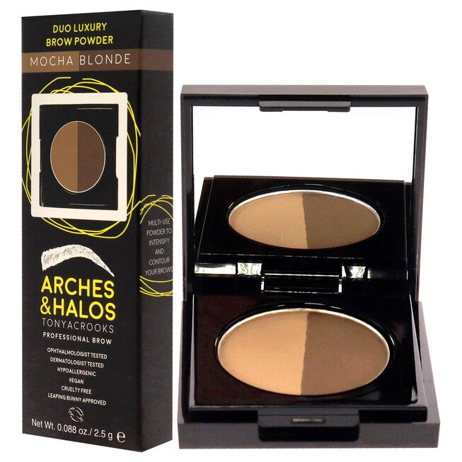 Duo Luxury Brow Powder - Mocha Blonde by Arches and Halos for Women - 0.088 oz Eyebrow, NA, alternate image number null