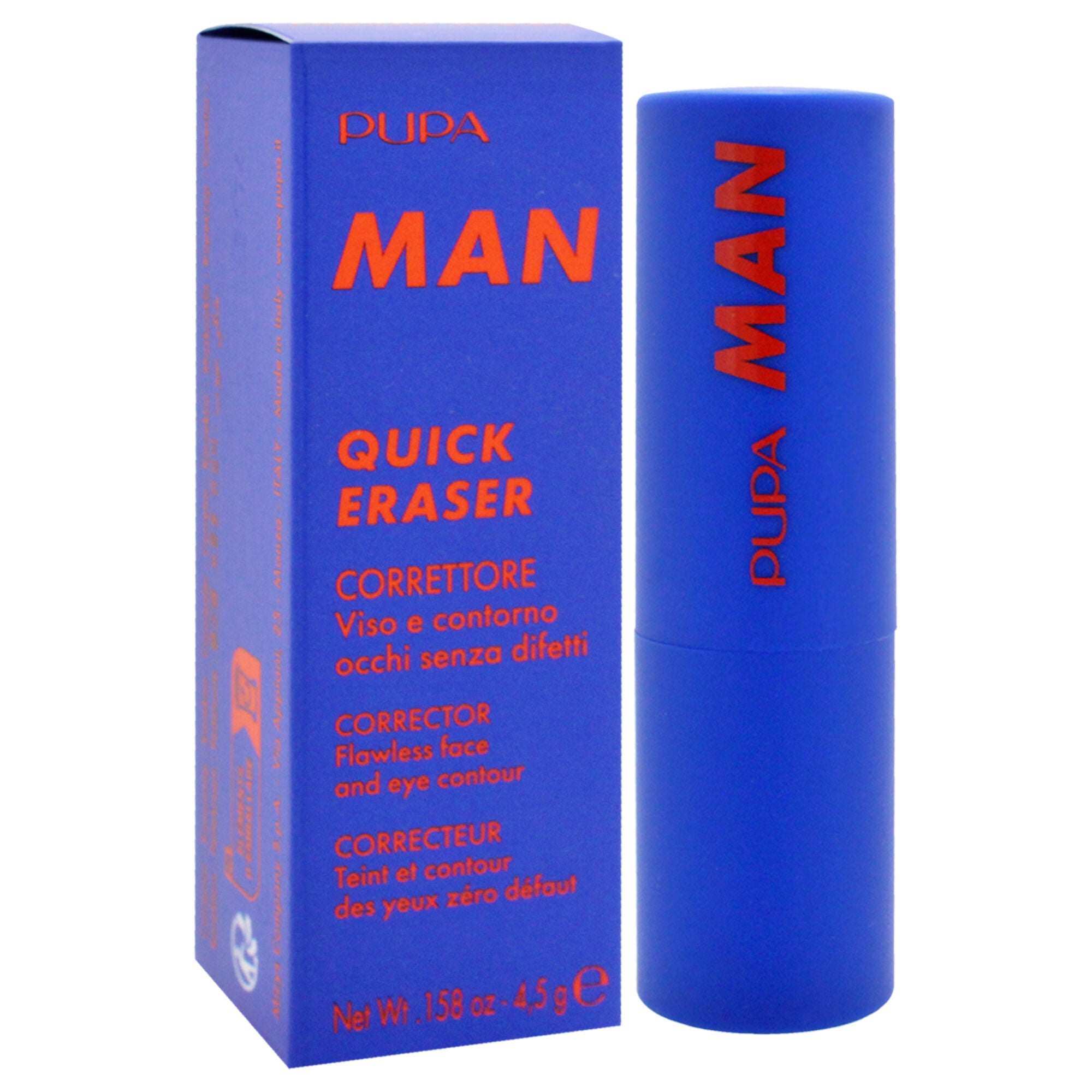 Quick Eraser Corrector - 002 Medium Dark by Pupa Milano for Men - 0.158 oz Concealer, See Description, alternate image number 2