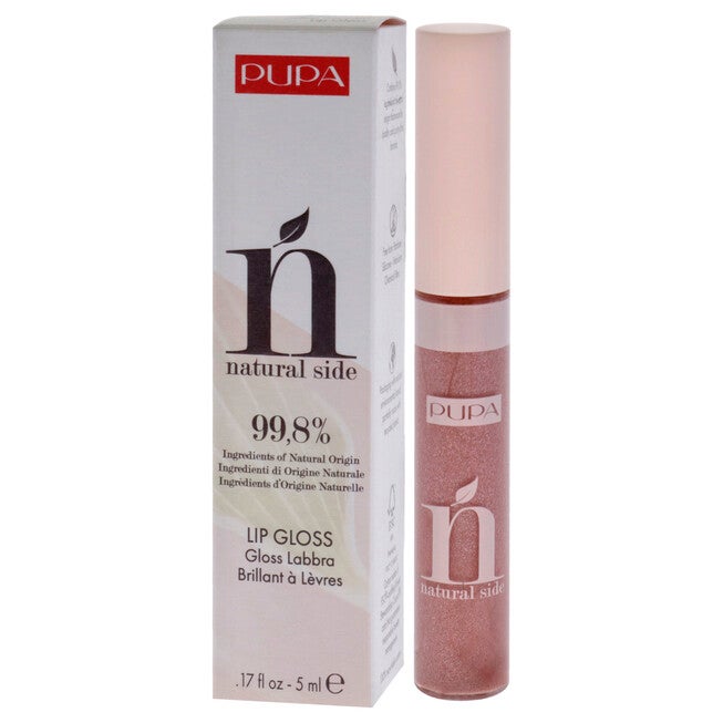 Natural Side Lip Gloss - 004 Pearly Nude by Pupa Milano for Women - 0.17 oz Lip Gloss, , alternate image number null