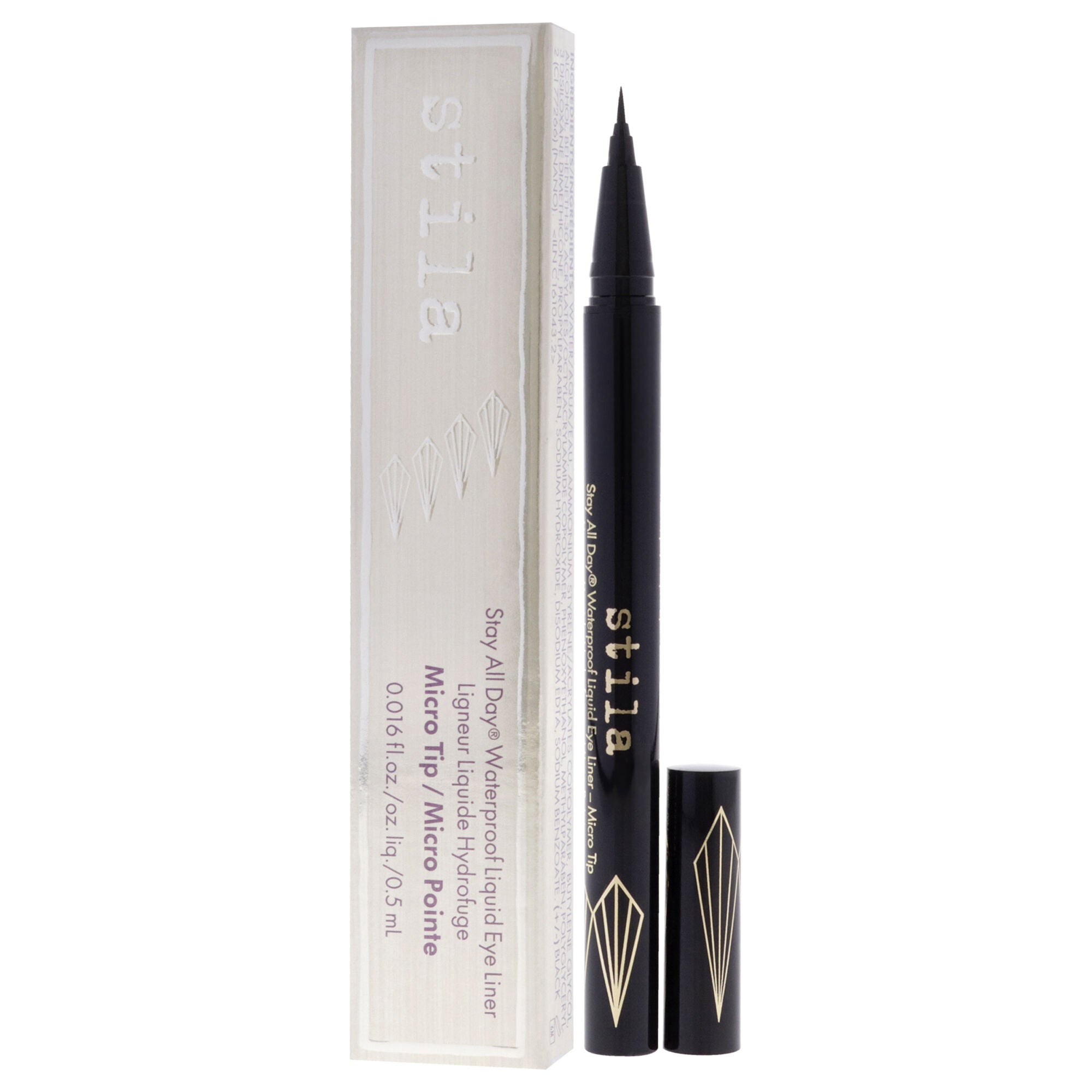 Stay All Day Waterproof Liquid Eye Liner Micro Tip - Intense Black by Stila for Women - 0.016 oz Eyeliner, , alternate image number 7