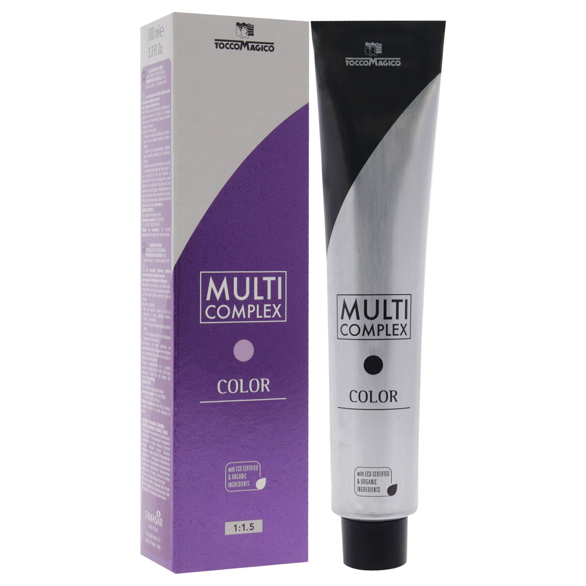 Multi Complex Permanet Hair Color - 4.7 Purple Chestnut by Tocco Magico for Unisex - 3.38 oz Hair Color, See Description, alternate image number 2