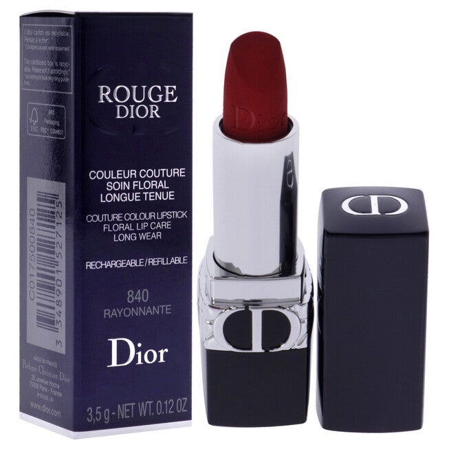 Rouge Dior Velvet Lipstick - 840 Rayonnante by Christian Dior for Women - 0.12 oz Lipstick, , alternate image number 6