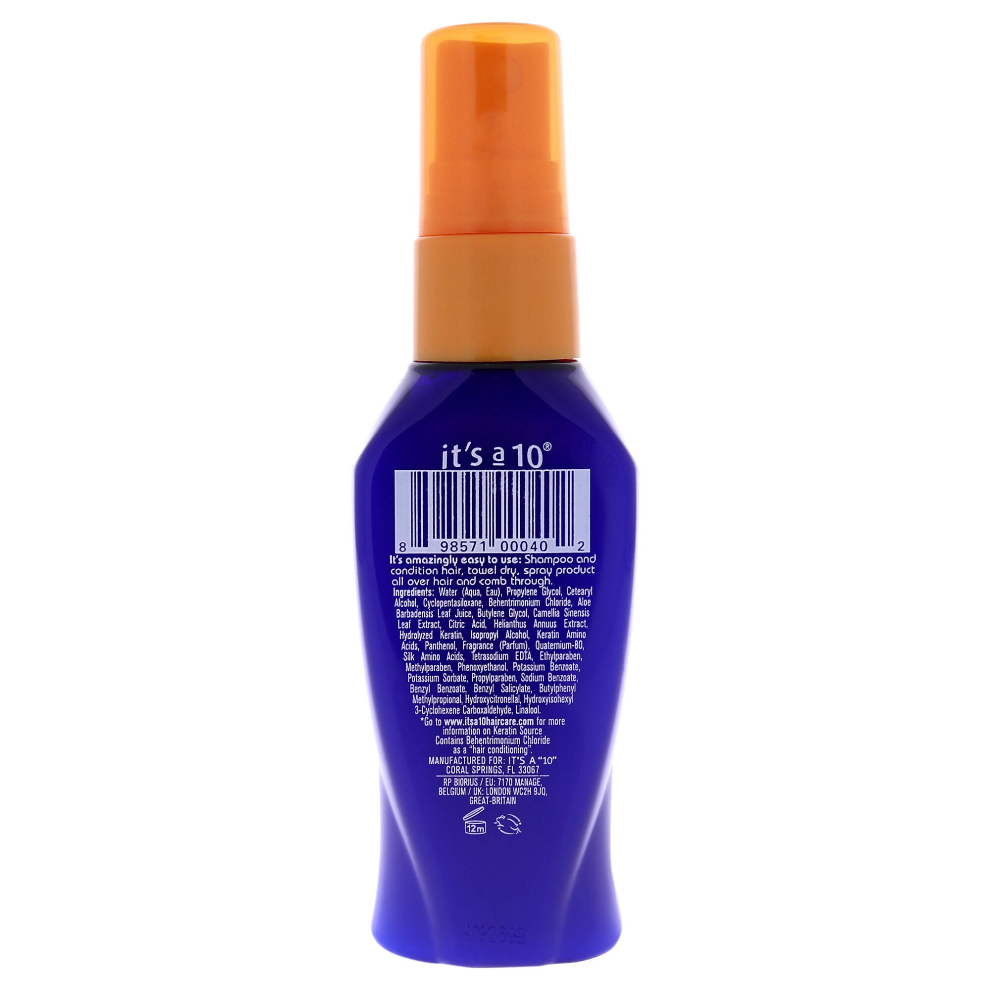 Miracle Leave In Plus Keratin by Its A 10 for Unisex - 2 oz Spray, , alternate image number 3