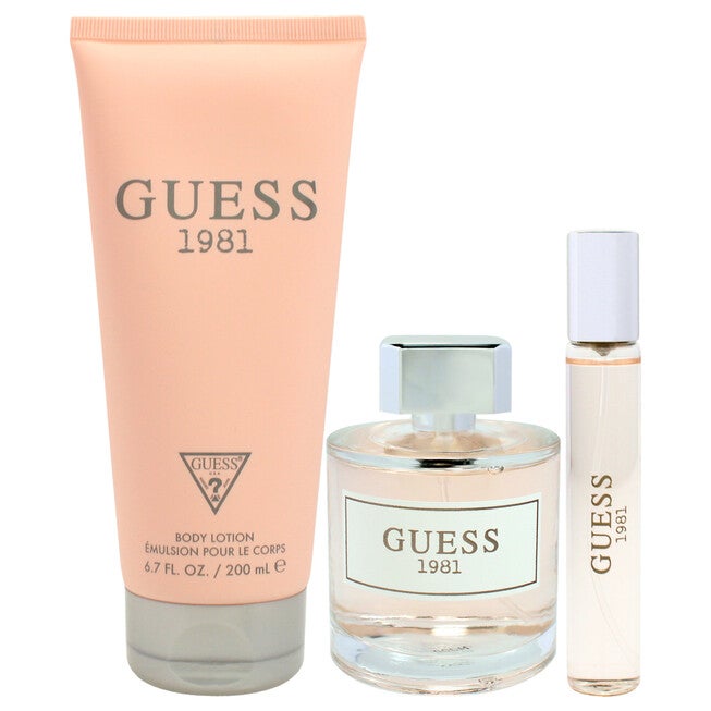 Guess 1981 by Guess for Women - 3 Pc Gift Set 3.4oz EDT Spray, 0.5oz Travel Spray, 6.7oz Body Lotion, NA, alternate image number null