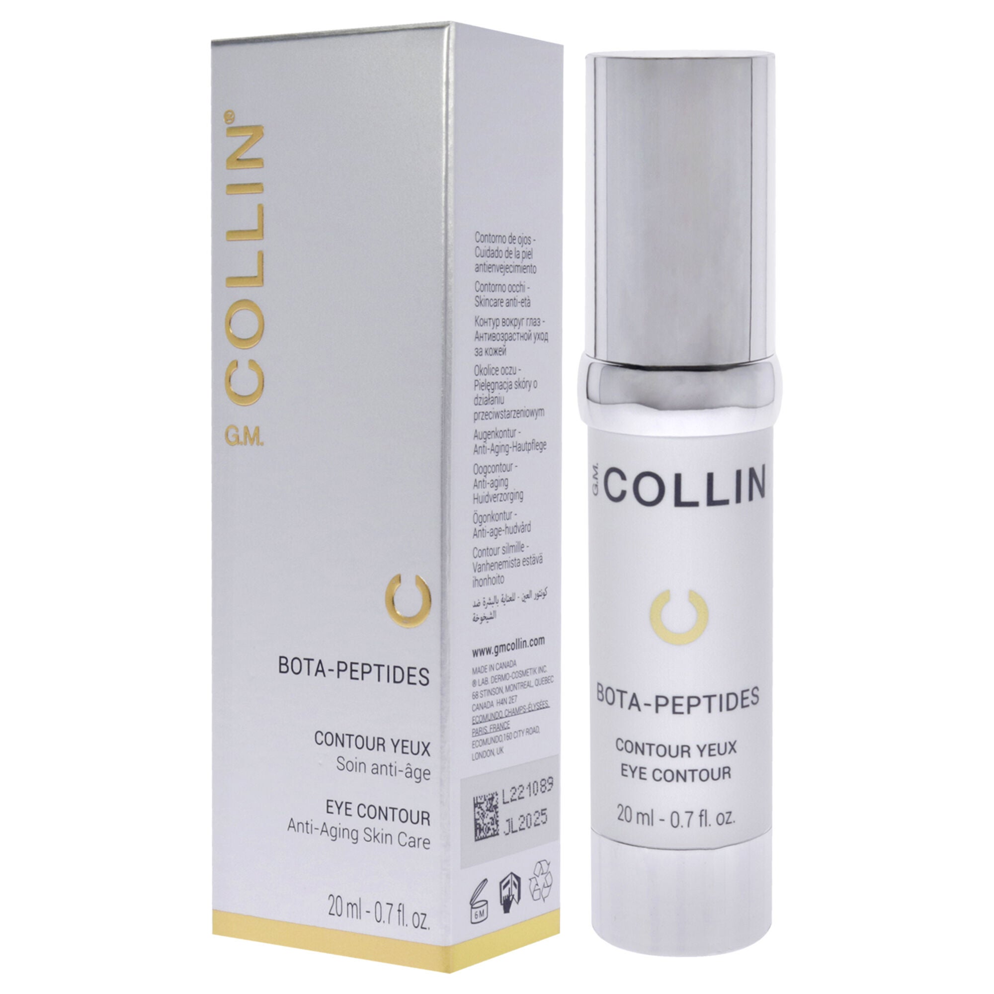 Bota-Peptide Eye Contour Cream by G.M. Collin for Unisex - 0.7 oz Cream, See Description, alternate image number 3
