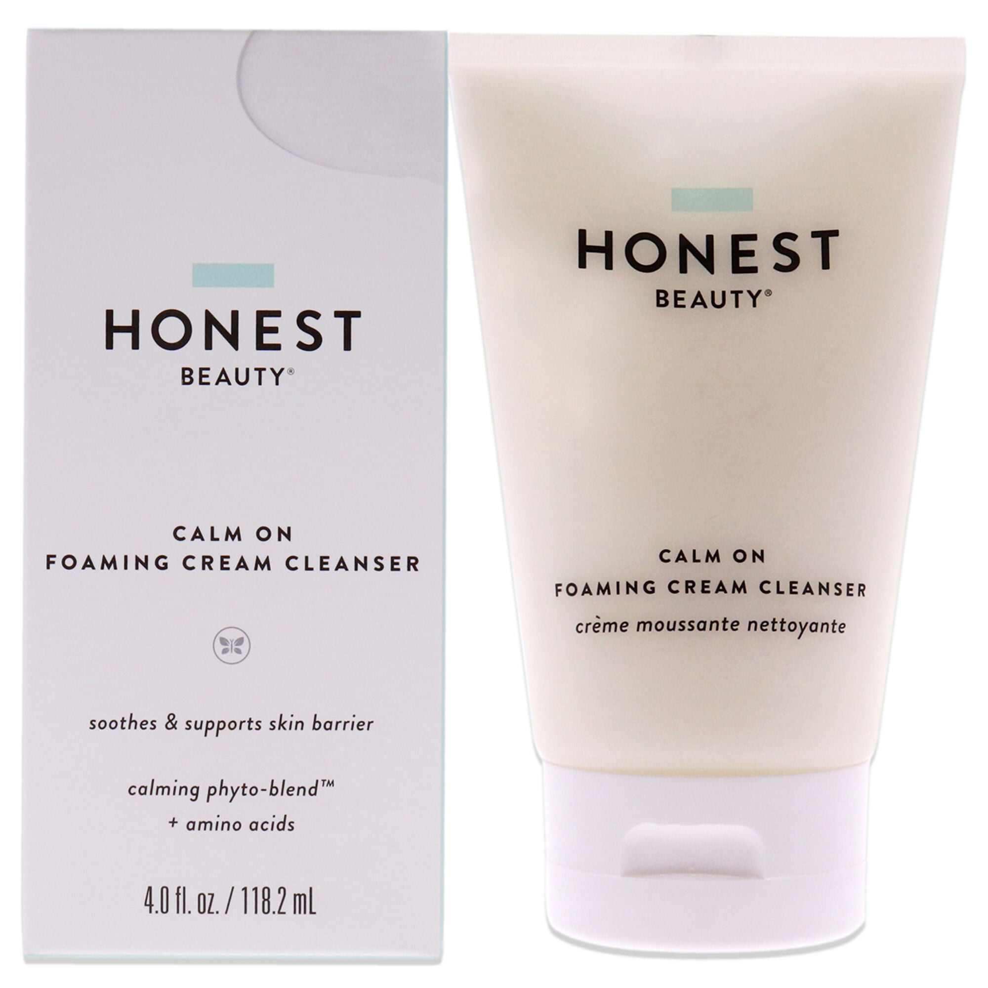 Calm on Foaming Cream Cleanser by Honest for Women - 4 oz Cleanser, See Description, hi-res image number 0