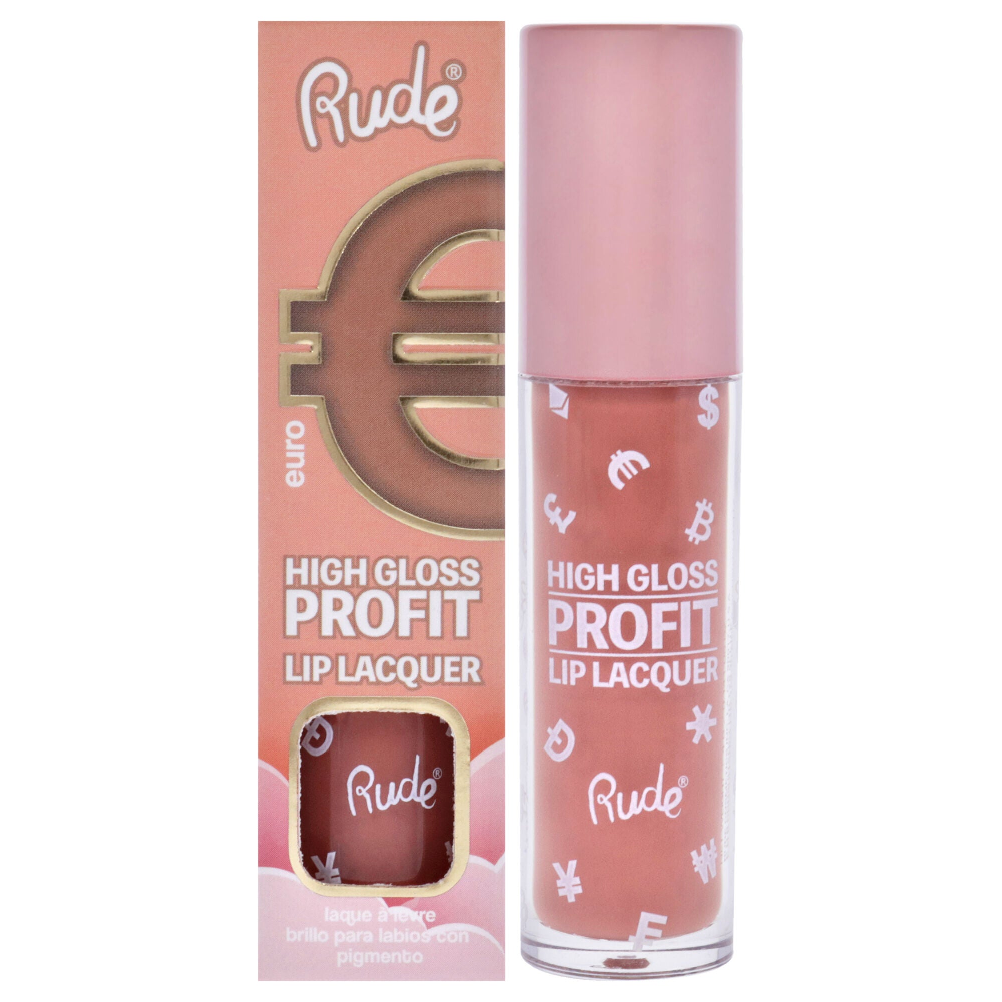 High Gloss Profit Lip Lacquer - Euro by Rude Cosmetics for Women - 0.141 oz Lip Gloss, See Description, hi-res image number 0