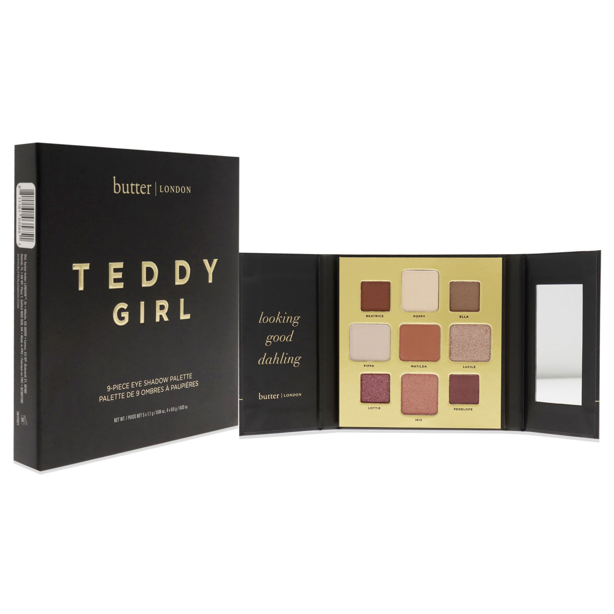Teddy Girl Eyeshadow Palette by Butter London for Women - 0.28 oz Eye Shadow, See Description, alternate image number 1