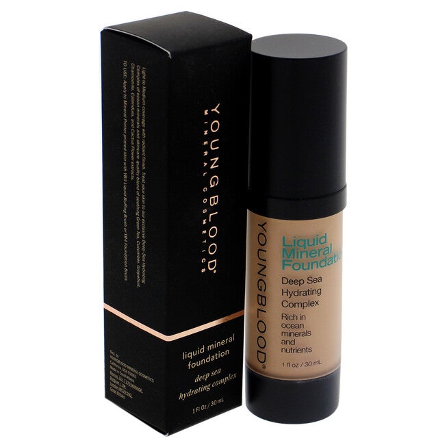 Liquid Mineral Foundation - Pebble by Youngblood for Women - 1 oz Foundation, , alternate image number null