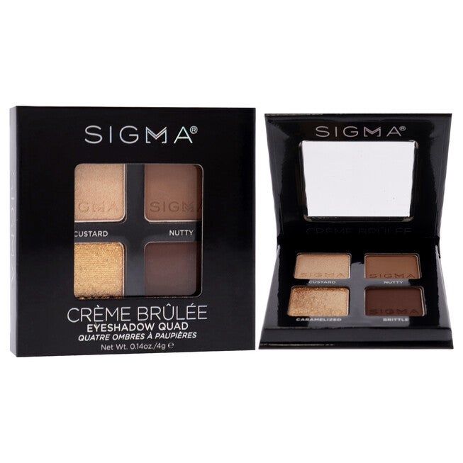 Eyeshadow Quad - Creme Brulee by SIGMA for Women - 0.14 oz Eye Shadow, , alternate image number null