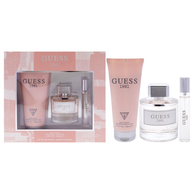 Guess 1981 Los Angeles by Guess for Women - 3 Pc Gift Set 3.4oz EDT Spray, 0.5oz EDT Spray, 6.7oz Body Lotion, NA, hi-res image number null