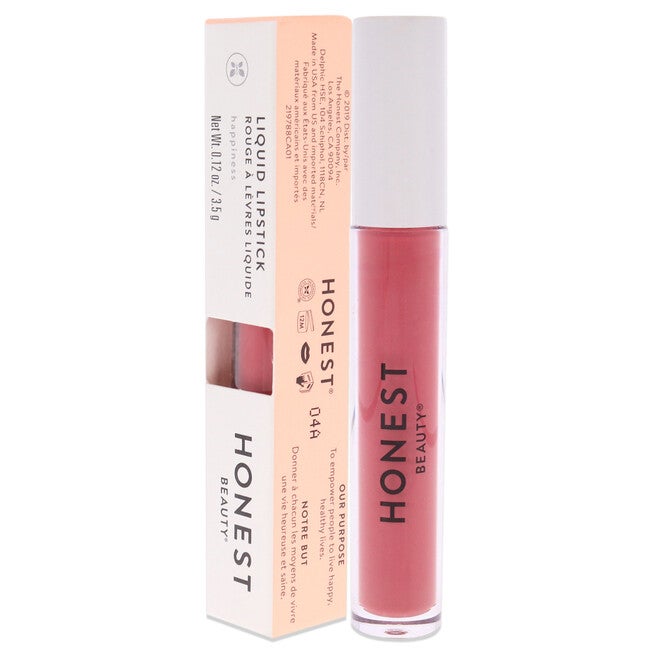 Liquid Lipstick - Happiness by Honest for Women - 0.12 oz Lipstick, See Description, alternate image number null